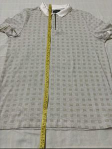 🆕Primark Men's Patterned Zip Polo Shirt