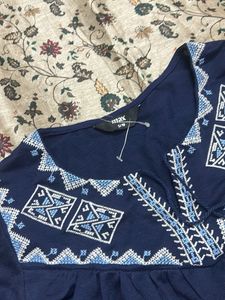 Embroidered Tunic Top