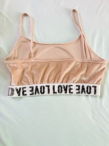 Velvet Sporty Crop Top