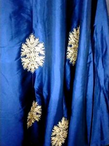 Royal Blue Embroidered Dress