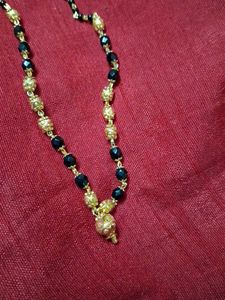 Elegant Gold &amp; Black Bead mangalsutra