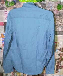 Men's Denim Button-Up Shirt (free delivery)