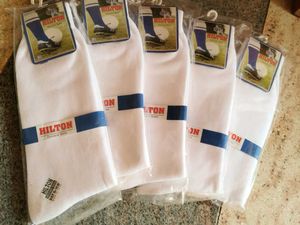 White Knee Length Socks
