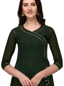 Beautiful Green Anarkali