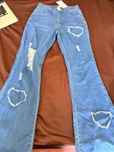 Distressed Flare Jeans