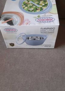 Unused Asian Flamingo Insulated Casserol