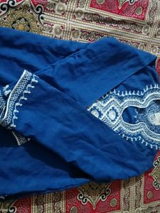 Blue Embroidered Kurta