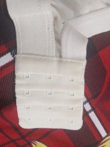 Comfortable cream Polka Dot Bra (removable straps)