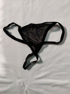 Black Babydoll Nighty With Thong