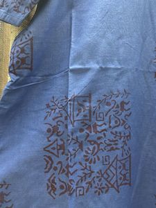 Blue Blockprint Kurta