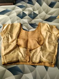 Golden Embroidered Blouse Set.... combo set