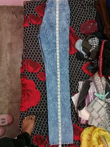 MANGO Denim Women's Printed Bootcut Jeans