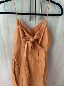 Mustard summer dress