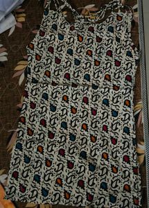 Beautiful tie up Printed Kurta