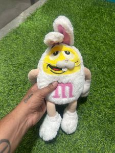 Yellow M&M Plush Toy Easter Bunny