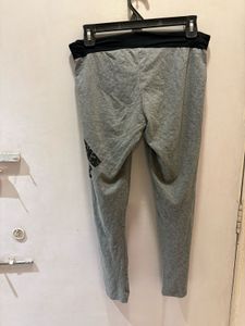 Grey Athletic Pants with Logo