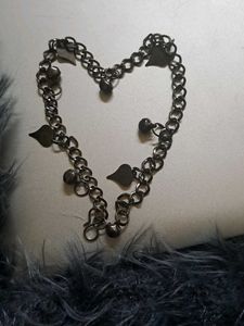 ✨Y2K Gothic Anklet with Heart Charms