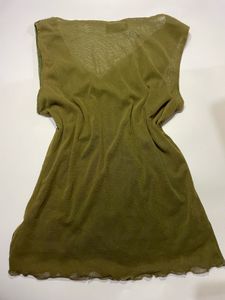 Sparkling Olive Green Sequin Top