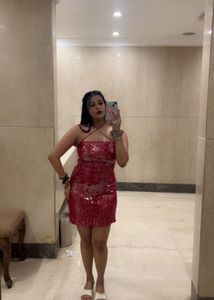 “Red Sequin Bodycon Dress ❤️✨ (Party Wear / Worn O