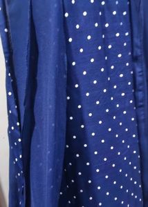 Elegant Navy Polka Dot Maxi Dress