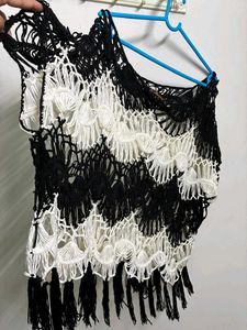 Chic Crochet Fringe Top