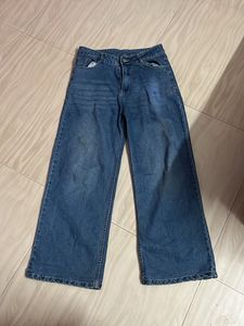 Wide Leg Denim Jeans