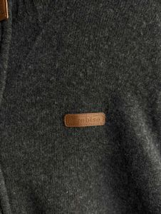 Men's Grey Zip-Up  Sweater