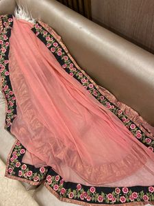 Embroidered Net Dupatta