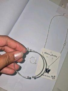 Butterfly Necklace & Ring Set