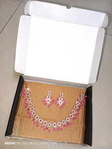 Rose Gold Floral Jewelry Set