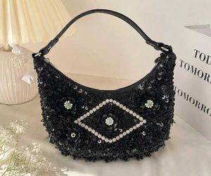 Sparkling Black Evening Clutch