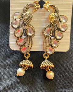 Peacock Jhumka Earrings