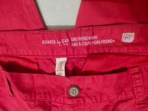 Imported Khakhis By Gap Flamingo Pink Pants