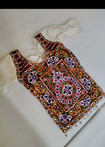 Embroidered Mirror Work Blouse