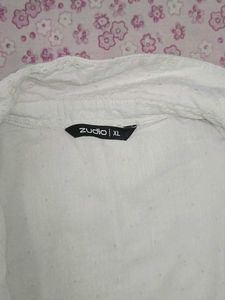 White Dotted Short Sleeve Shirt