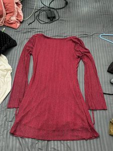 Sparkly Red Mini Dress