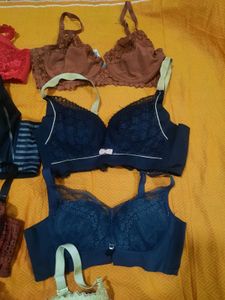 Lace &amp; Striped Bras Bundle