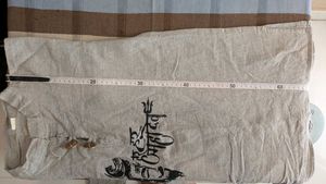 Grey Kurta with Shiva Print