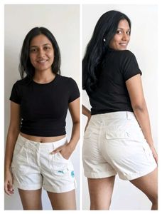 Puma White Cargo Shorts Size 30