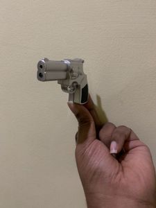 Gun key chain with light and laser