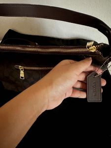 Inspired COACH signature coated canvas  bag