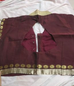 Maroon Like Cotton Saree