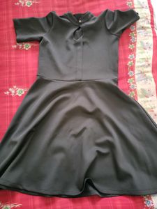 Stylish  black A-Line Dress