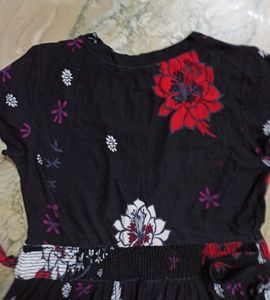 Madame Floral Frock-Style Tunic Top