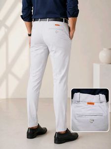 Men's Slim Fit Cotton Blend Formal Trousers | Rule