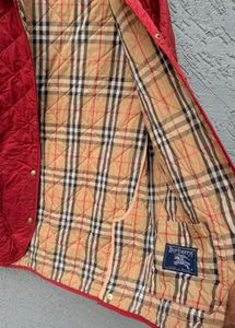 Chic Red Quilted Jacket