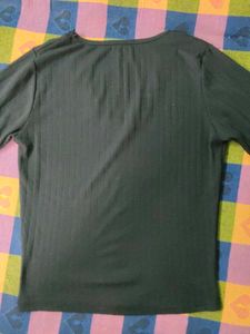 Chic Black Long Sleeve Top with Lace Detail
