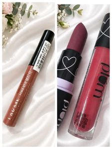Lakme & Plum Lipsticks Bundle 3