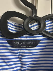 Blue Striped Oversized Shirt