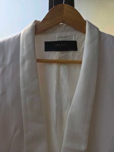 White Shawl Collar Blazer